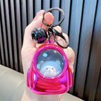 Pink alloy model-luminous keychain