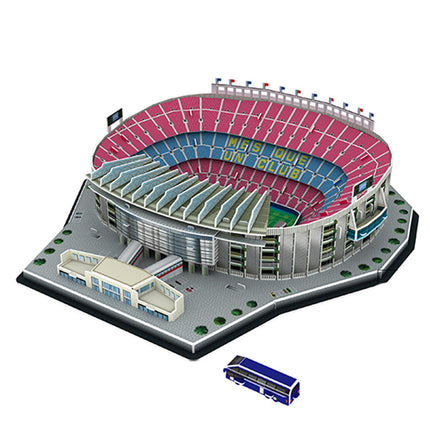 3d three-dimensional jigsaw puzzle simulation Football field model glue-free assembling toy Real Madrid Champions League trophy Boys Day gift