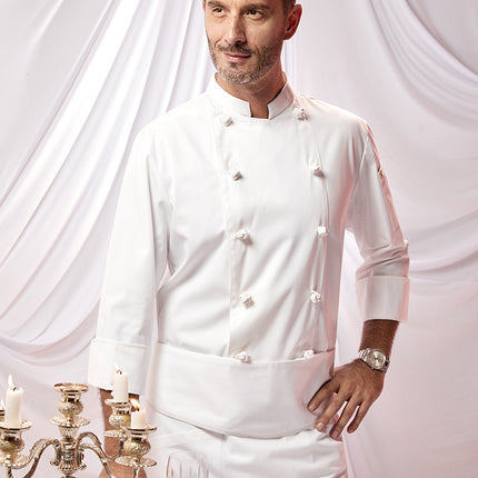 Zhenyao Hotel Chef Uniform Long-Sleeve Chef Workwear Men's Autumn and Winter Outfit Restaurant Kitchen Breathable Moisture-Wicking Workwear