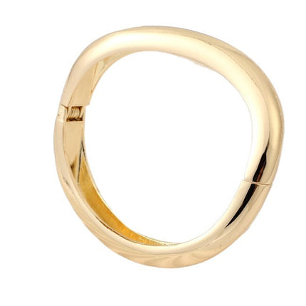 Bracelet Jewelry European and American Style Hand Jewelry Wide Texture Zinc Alloy Bracelet Women's Simple All-match Gloff Texture Bracelet