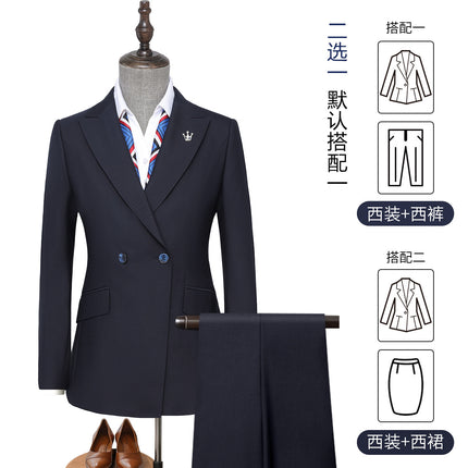 2025 New Wool Business Wear Women's High-End Fashion Suit Work Clothes Women's Suit Advanced Formal Wear Women