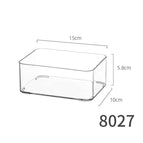 8027.short transparent box-small size 1 pet high transparency can be stacked