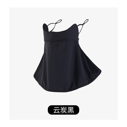 New ice silk sunscreen mask women's anti-ultraviolet breathable quick-drying face Gini sunshade veil riding face mask wholesale