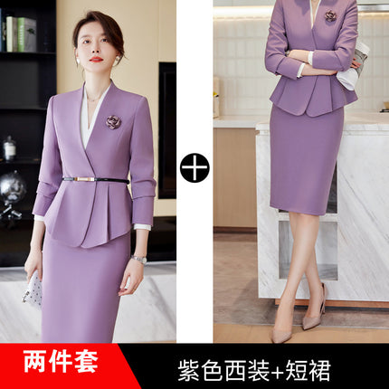 Cross-border new professional suit temperament high-end work clothes women commute to work jewelry sales hotel front desk tooling