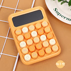 High-performance calculator for students - silent model 817+ - yuzu orange