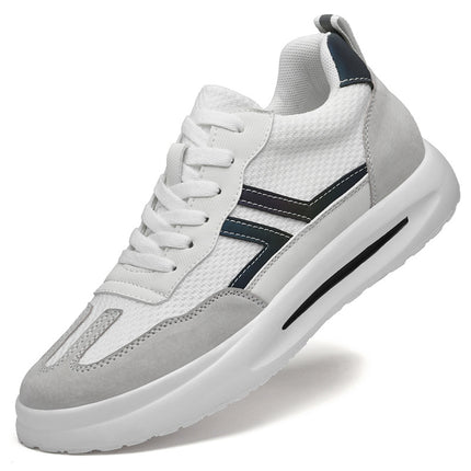Men's Shoes New Elevated 8cm Casual Board Shoes Men's Summer Cloth Ventilated Sports Trendy Shoes Youth Fashion Torre Shoes