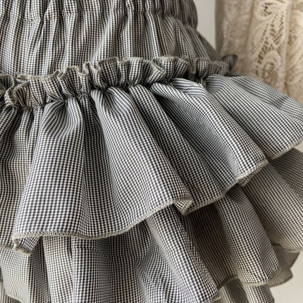 Plaid Pants Culottes Lolita Pumpkin Cake Leggings Anti-Exposure Jk Tutu Skirt Lolita