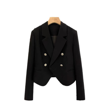Spring and Autumn 2025 New White French Short Suit Jacket Women's Light Mature Small Fragrant Texted Suit for Foreign Trade