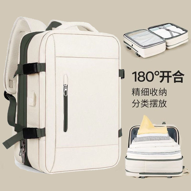 Travel Backpack Men's Backpack Expandable 2024 New Business Travel Large Capacity Computer School Bag Women