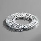 4mm * 20inch silver tennis chain