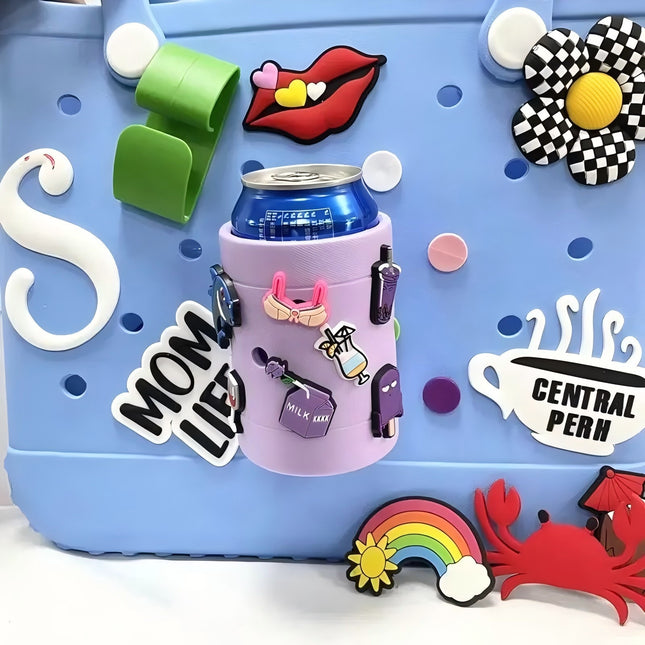Cross-Border Popular Eva Beach Bag Accessories Cup Cover Cola Cup Cover Hole Cup Cover Anti-Scalding Cup Cover Washable Cup Cover