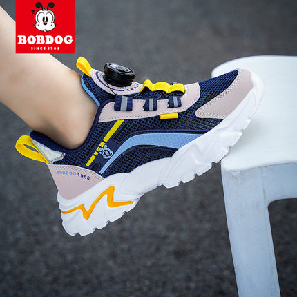 Babou Children's Shoes Men's and Children's sneaker Mesh Surface Spring and Summer Single Mesh Hollow Running Shoes for Middle and Big Children and Students Breathable