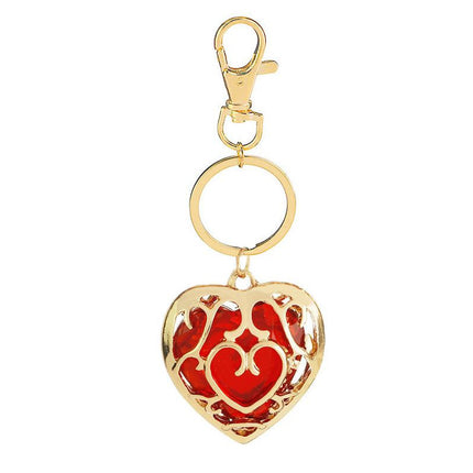 European and American Cross-Border Zelda Game Merchandise Breath of the Wild Keychain Personalized Hollow Heart-Shaped Alloy Accessory