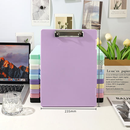 Plastic board folder file box copy writing board storage box A4 data box PP transparent office supplies finishing box
