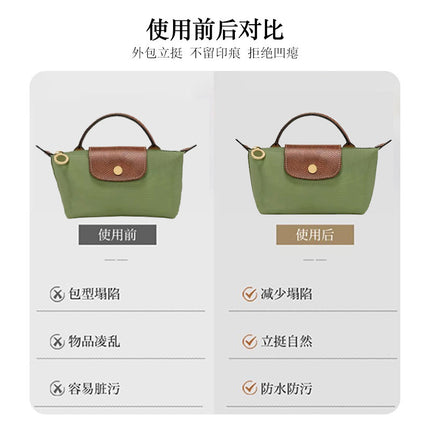 Famous Craftsman Suitable for Longxiang Mini Waterproof DuPont Paper Inner Bag Middle Bag Support Multi-Pocket Cosmetic Organize Storage Bag