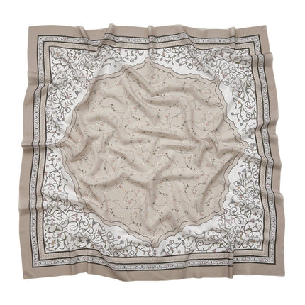 Cross-Border New Product Voile Print 110 Square Scarf Classic Lace Scarf Turban Malaysian Shawl