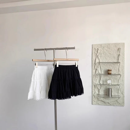 French Skirt Women's Spring 2025 New Anti-walking Sweet All-match Slimming Age-reducing White A- line Skirt