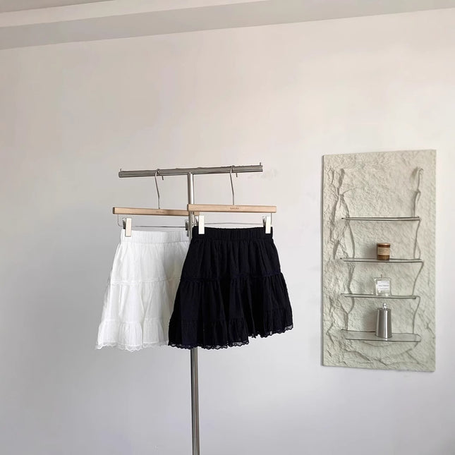 French Skirt Women's Spring 2025 New Anti-walking Sweet All-match Slimming Age-reducing White A- line Skirt