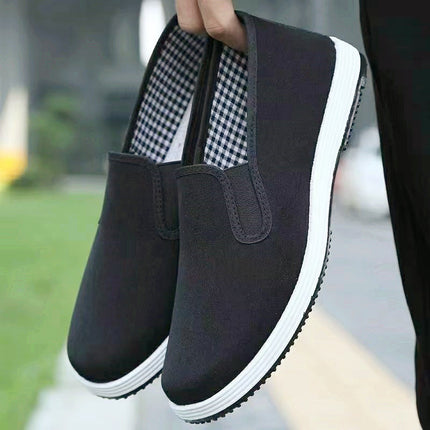 Old Beijing Cloth Shoes Casual Cloth Shoes Driving Exercise Running Comfortable Breathable Soft Sole Wear-resistant Non-slip Black Cloth Shoes