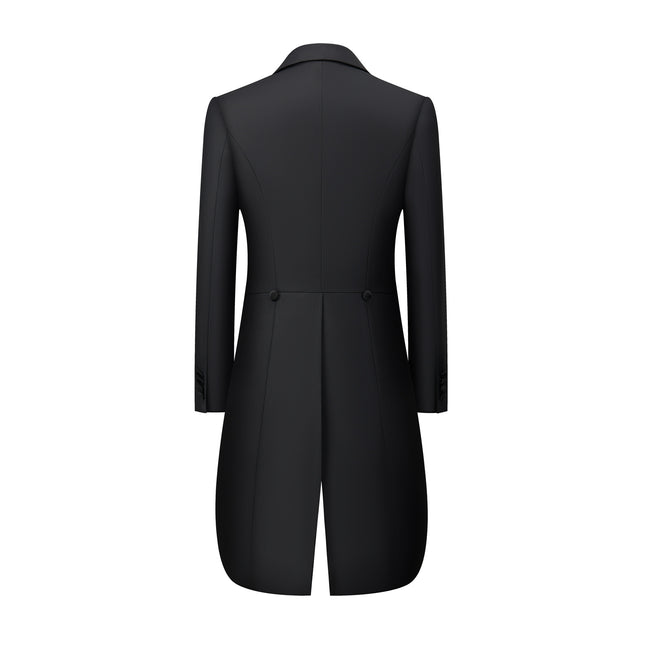 Tuxedo men's performance stage suit performance band conductor dress suit plus size long tail magic costume men