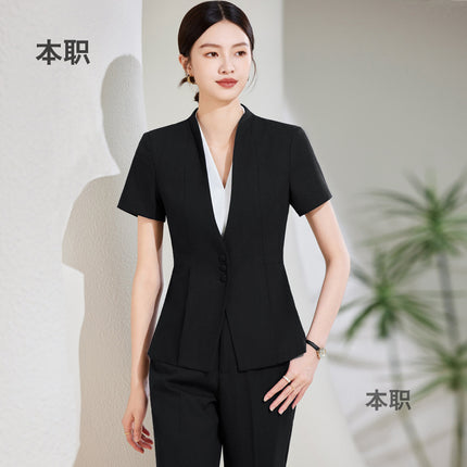 【Soft and Comfortable】Professional Suit Set for Women, Suitable for Jewelry Stores, Hotel Front Desk, Sales Department, Professional Workwear