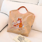 Thread ball cat beige (excluding shoulder strap) / Medium