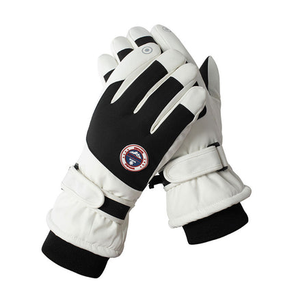 Winter skiing men's and women's gloves outdoor warm windproof cold riding anti-slip touch screen splash water A23-HXHB