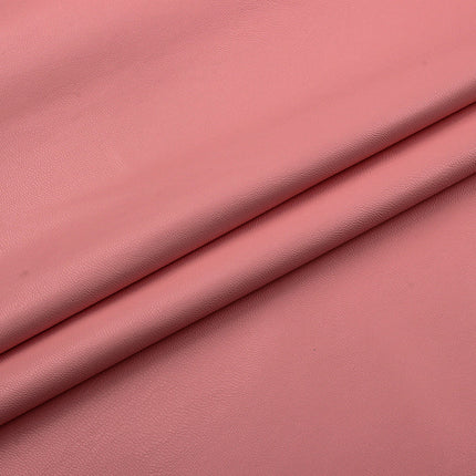 Elastic Pu Soft Leather Fabric with Fine Grain for Bags and Shoes, Flat Elastic Clothing Material, Plain Weave Garment Accessories for Cross-Border Trade