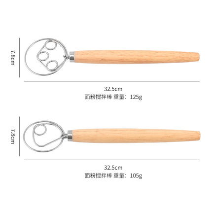 Factory supply in stock noodle stick flour mixer 430 stainless steel coil egg beater dough mixer