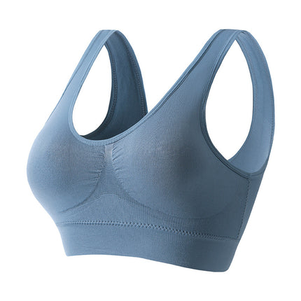 Bra Women's No Rings Sexy Gather Beautiful Back Yoga Vest plus size European and American Cushion Fitness Running Yoga Underwear
