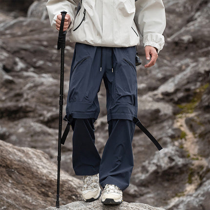 New Spring Waterproof Anti-Wrinkle Water-Repellent Mountain Camping Hiking Couple's Outdoor Cargo Pants for Men