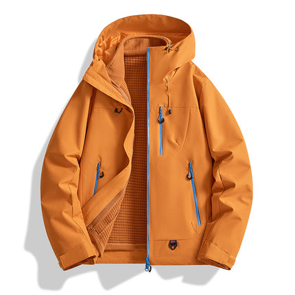 2025 New Style Jacket for Men and Women, Outdoor Three-In-One Windproof and Waterproof Detachable Two-Piece Jacket in Stock
