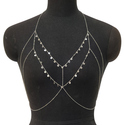 Zhuru Clothing Foreign Trade Hot-Selling Popular Chest Chain Sexy Fashion Ultra-Fine Hot Girl Accessory Body Chain Dl0089