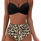 Black + leopard print / S