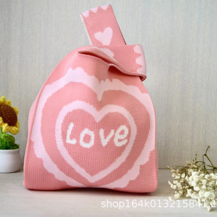 Knitted Bag Souvenir Gift Bag Kindergarten Kidsren Baby Full Moon Birthday Gift Cartoon Gift Bag Gift