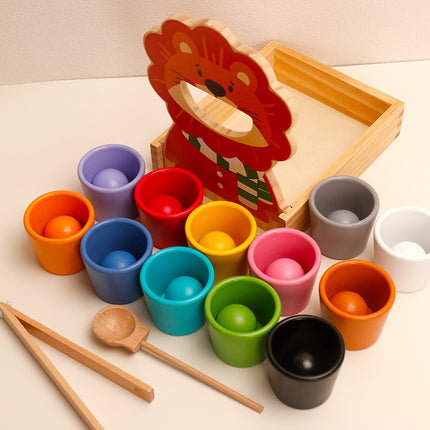 Montessori color cognitive teaching aids baby fine motor training children Montessori early education educational toys 2 years 1