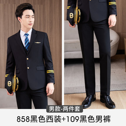 Technical school flight less aviation uniforms professional suit autumn and winter captain overalls stewardess suits property security uniforms
