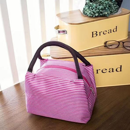 Oxford cloth printed lunch box bag new fashion casual ladies portable lunch bag hand mummy bag cartoon cute