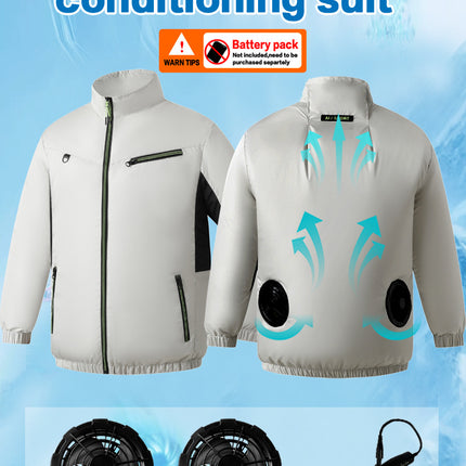 New sleeveless fan clothing air conditioning clothing summer outdoor heatstroke cooling clothes with fan Japan and South Korea cross-border wholesale