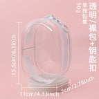 Transparent/naked bag + keychain