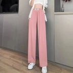 Pink-ice silk trousers [with pockets] / S