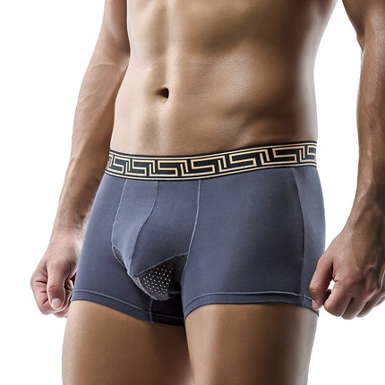 Men's Underwear Scrotum Pad Boxer Head Underwear Men's Gun Egg Latilis Bullet Bag Separated Ice Silk Breathable