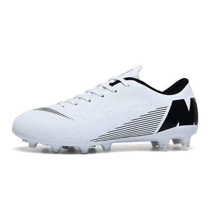 Factory direct low-top football shoes tf broken nail artificial lawn AG nail leather foot boys and girls youth training shoes