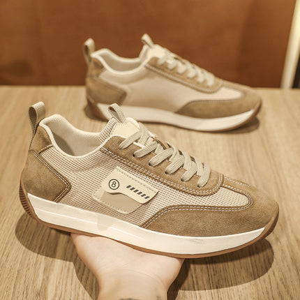 Men's Shoes 2025 Spring New Sports Casual Shoes Men's Versatile Trendy Thick-Soled Training Jogging Shoes