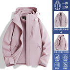 96888 women's model - mist gray purple [three-in-one detachable] / S