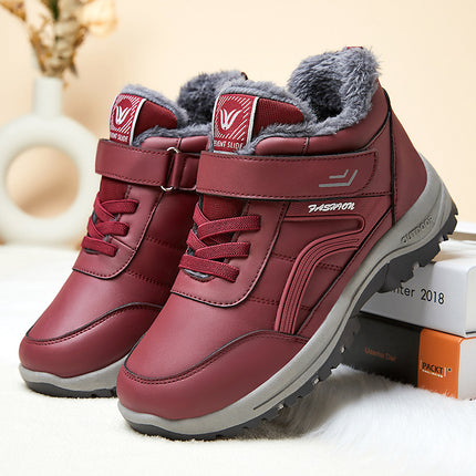 Factory direct walking cotton boots women's winter new cotton shoes wholesale fleece-lined thickened mountaineering snow boots live generation