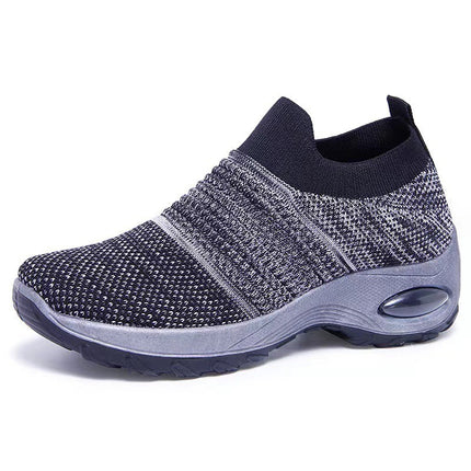 Women's Shoes 2024 Spring and Autumn Fashion Casual Sports Shoes Wholesale Temu Cross-Border Dropshipping Trendy Air Cushion Socks Shoes for Women
