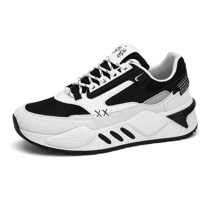 2024 Mesh Panel Shoes Casual Shoes Student Dad Shoes Sports Thick-Soled Trendy Shoes Wear-Resistant Shoes New Model