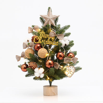 Christmas tree pe mini Christmas tree 45cm desktop Christmas tree set decoration christmas tree