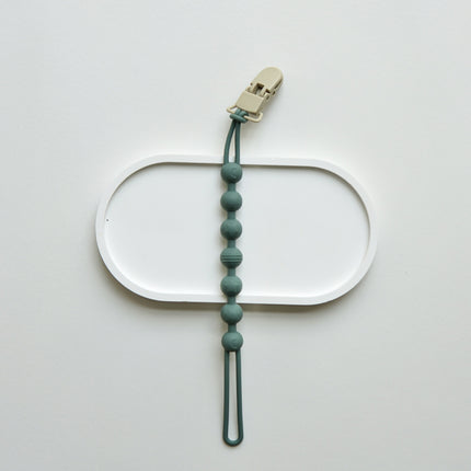 Ins Infant Silicone Pacifier Chain Portable Belt Clip Anti-loss Silicone Chain Baby Packing Gum Lanyard